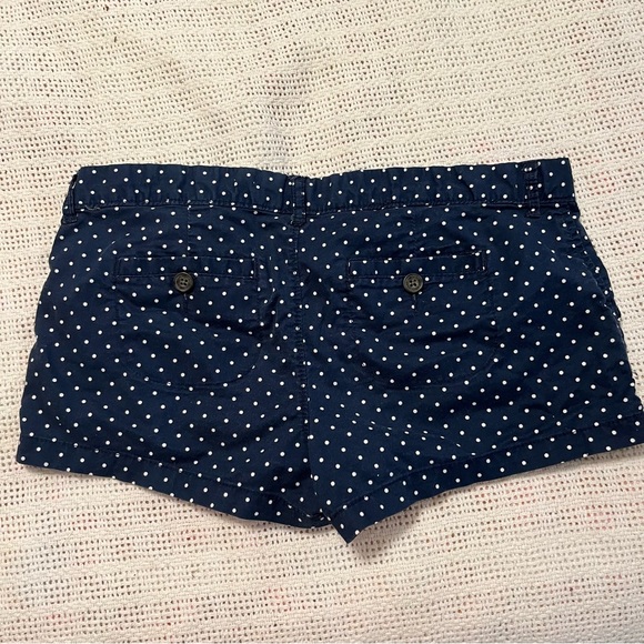 Abercrombie & Fitch Navy Polka Dot Shorts - Picture 2 of 3